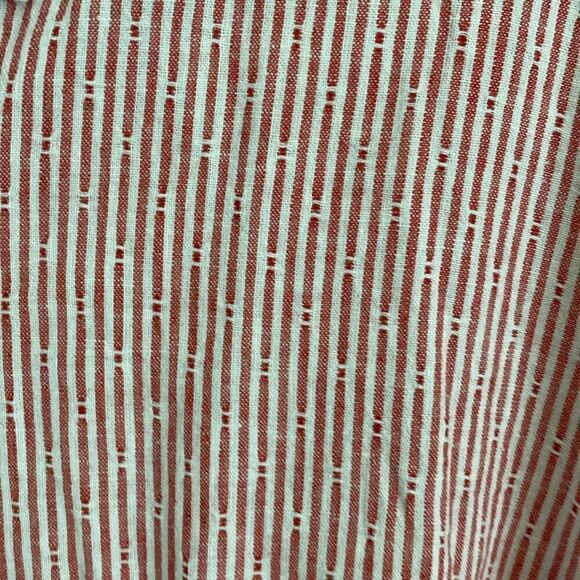 Club Room- Soft red striped linen button down -3XL - Picture 3 of 6
